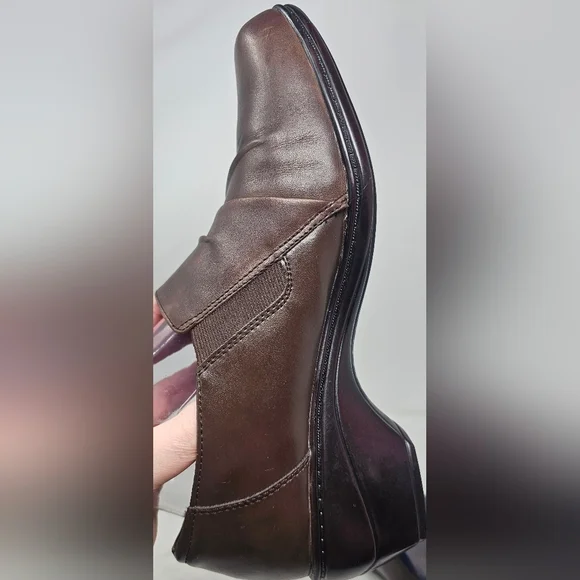 Thom McAn Women's Deidre Brown Leather Casual Comfort Clogs Size 10 - Picture 6 of 16